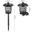 Solar Bug Zapper Waterproof Outdoor Mosquito Zapper Mosquito Killer