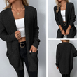 Women Front Casual Knit Cardigan Sweater with Pocket