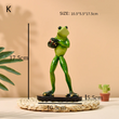 Mini Resin Yoga Frog Ornament Yoga Pose Frog Statue