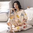 Women's Print Pajamas Four Piece Set