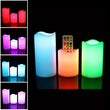 3pcs Multi-Color Remote Control LED Candle Lights