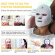 LED Face Mask Photon Therapy Mask Wireless 7 Colour LED Mask