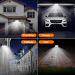 Solar Light Outdoor Motion Sensor Flood Light LED Wall Waterproof Adjustable Heads