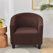 Spandex Solid Club Chair Slipcover Stretch Barrel Chair Cover