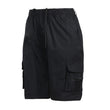 Men's Casual Cotton Elastic Waist Multi Pocket Cargo Shorts