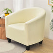 Spandex Solid Club Chair Slipcover Stretch Barrel Chair Cover