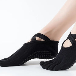 Women Yoga Anti-slip Socks Backless Silicone Non-slip Socks