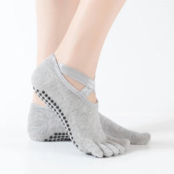 Women Yoga Anti-slip Socks Backless Silicone Non-slip Socks