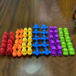 1 Set Animal Counting Toy Colorful Educational Creative Rainbow Counting Toy