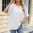 Womens Loose Fit Casual Short Sleeve Crewneck T Shirt