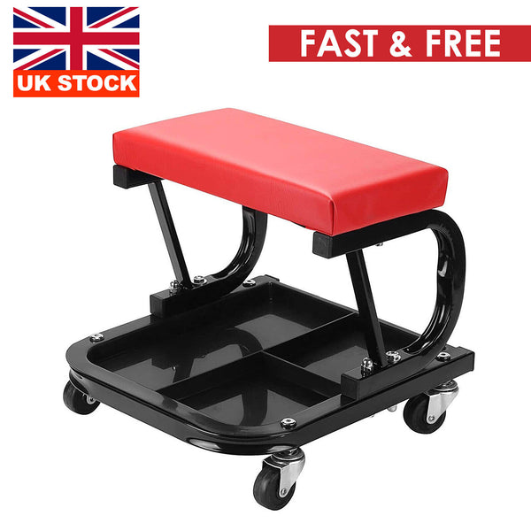 Creeper Garage Workshop Mechanic Trolley Seat Stool Swivel Wheels