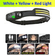 230° Brightbeam Rechargeable LED Strip Headlamp Flashlight with Motion Sensor