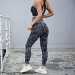 Super Stretchy Women Fitness Gym Tights Camouflage Yoga Sport Running Leggings Pants