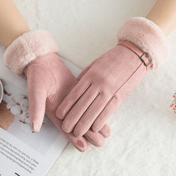 Women Fleece Warm Gloves