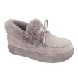 Women Bowknot Suede Faux Fur Moccasin Shoes Warm Lightweight Shoes