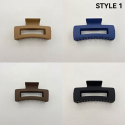 4pcs Rectangular Hair Clips for Thin Hair Square Claw Clips Matte Hair Clips