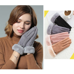 Women Fleece Warm Gloves