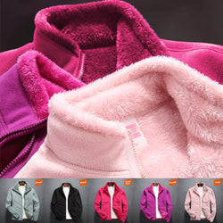 2sides Wear  Women  Fleece Warm Jacket