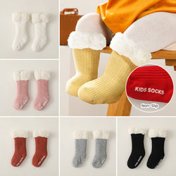 Thick Velvet Children's Non-slip Floor Socks