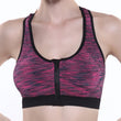 Women Fashion Fitness Sports Yoga Tank Top Bra Front Zipper Vest