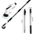 Electric Wireless Long Handle Spin Scrubber with Replaceable Brush Heads