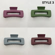 4pcs Rectangular Hair Clips for Thin Hair Square Claw Clips Matte Hair Clips