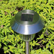 4pack Stainless Steel LED Solar Lawn Light Pathway Garden Lamp