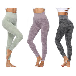 Super Stretchy Women Fitness Gym Tights Camouflage Yoga Sport Running Leggings Pants