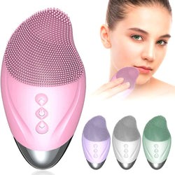 Electric Silicone Facial Cleansing Brush Facial Cleanser Massager