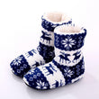 Christmas Elk Indoor Socks Winter Warm Soft Home Slippers