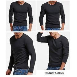 Men Fleece Long Sleeves Long Johns Top