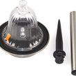 4pack Stainless Steel LED Solar Lawn Light Pathway Garden Lamp