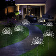 Solar Waterproof Garden Fireworks lamp Decorative String Lights with Remote