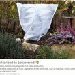 Plant Covers Freeze Protection Reusable Plant Protector Bag Drawstring