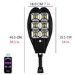 Waterproof IP65 High Light COB Solar Lamp with Remote Controller