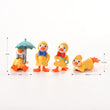 4pack Mini Cute Duck Miniature Figurine