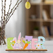 Easter Wooden Ornament Rabbit Eggs Bunny Craft Table Decor