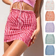 Women Summer Mesh Double Layer Mini Skirt