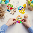 30PCS Easter Wooden Hanging Ornaments Unfinished Wood Slices Eggs Easter Crafts