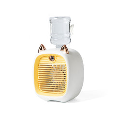 Portable Humidifier Fan Fox Design Rechargeable Battery USB Fan