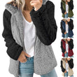 Women Fleece Long Sleeve Hooded Cardigan