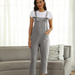 Women Solid Color Jumpsuit with Pockets