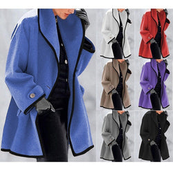 Fashion Women Winter Slim Long Overcoat Trench Jacket