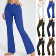 Women High Waist Wide Leg Yoga Pants with Pocket